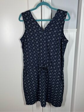 Toad&Co Sunkissed Liv navy blue Dress size medium outdoor hiking minimalist